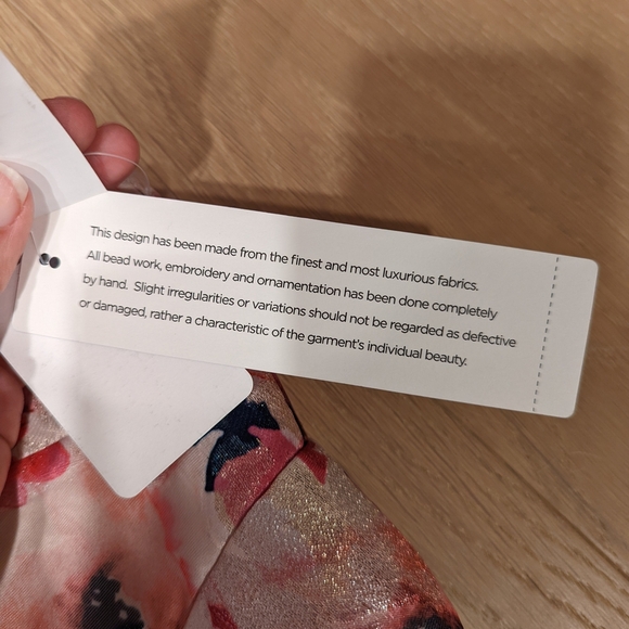 Beautiful Floral Pink and Navy Dress - Picture 5 of 11